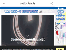 Tablet Screenshot of maedchen.de